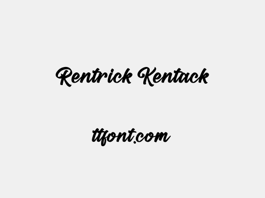 Rentrick Kentack